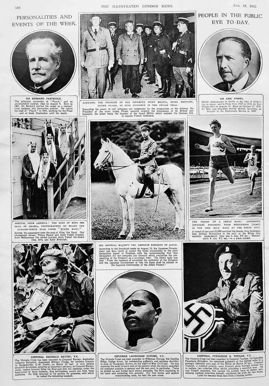 1945 personalities
